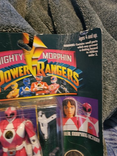 🔥 Mighty Morphin Power Ranges Pink Green Ranger 1993 Flip Head Bandai - Picture 7 of 16