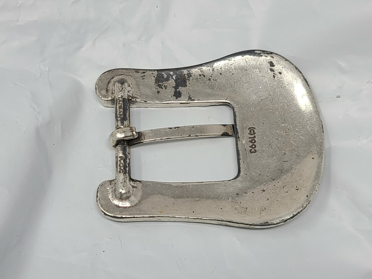 Vintage Western Silver Tone Belt Buckle w/Star Taiwan ROC  display picture 3