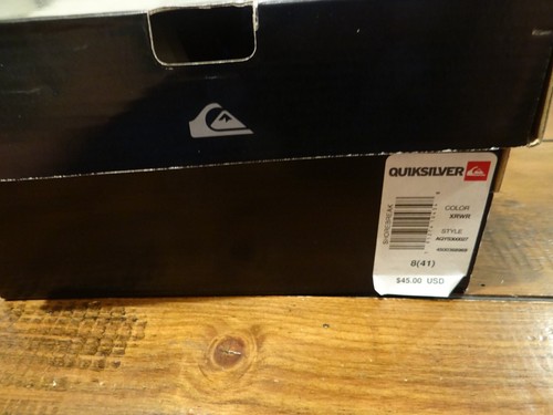 NIB Quiksilver Mens Dark Red Canvas Shoes Size 8 Retail $44 - Picture 6 of 6