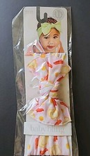 New Baby Bling Bacon, Eggs And Toast Knot Bow Headband Made In USA