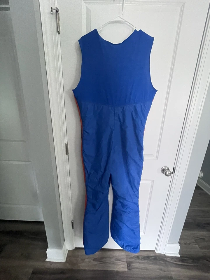 De colección Roffe Ropa de Esquí Traje de Nieve Para Mujer Azul Una Pieza Nieve Babero Bootcut Cremallera Foto 4 de 4