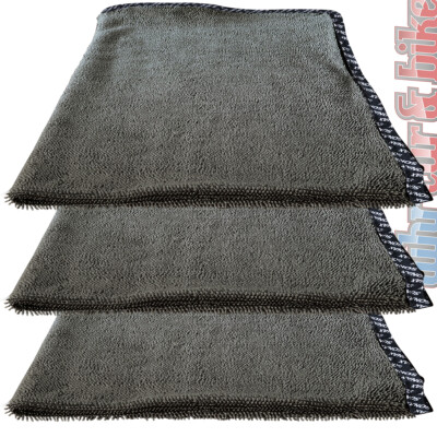 3x Sonax Microfaser Trockentuch Plus Mikrofasertuch 80x50cm 460GSM Autopflege