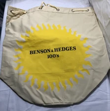 Vintage Benson And Hedges 100’s Drawstring  Shoulder Bag New