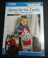 Leisure Arts 1466 APRONS for the FAMILY  fabric patterns booklet
