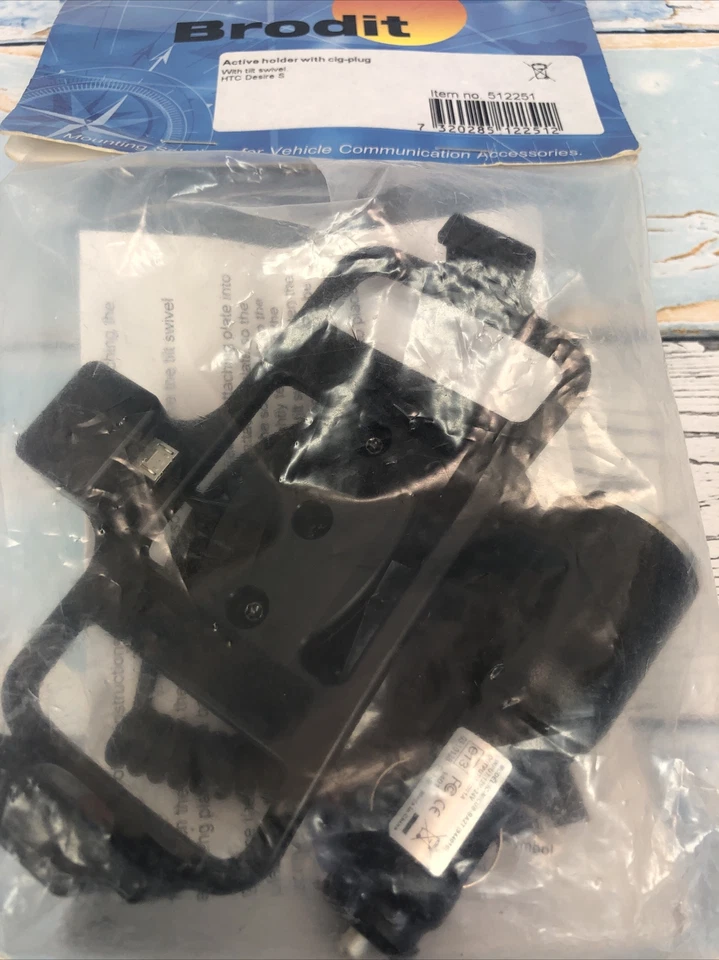 Brodit Active Holder 12v  Plug With Tilt Swivel For HTC Desire S  - Image 2 of 4