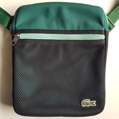 Große Tasche Modell Schwarz & Grün Lacoste