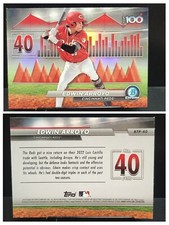 2024 Bowman Chrome Edwin Arroyo Scouts' Top 100 Prospects Refractor #BTP-40 Reds