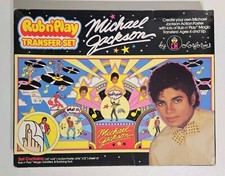Vintage 1984 Michael Jackson Rub N Play Colorforms Transfer Set New