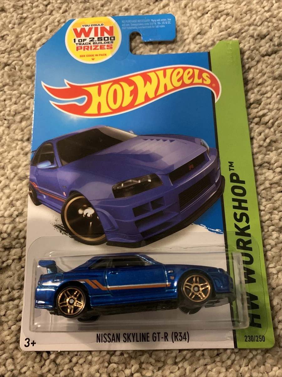 HOT WHEELS Nissan Skyline GT-R (R34) HW WORKSHOP 230/250 | eBay