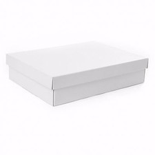 White Large - Small Cardboard Gift Box Wedding Bridesmaid Dress Gown Pack Boxes