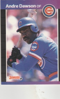 FREE SHIPPING-MINT-1989 Donruss Baseball Card #167 Andre Dawson CUBS