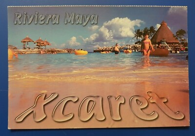 Postkarte AK  Die Bucht von Xcaret Quintana Roo Mexico um 2003