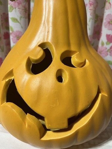 Kunststoff Schaum Blasform Halloween Kürbis Kürbis JACK-O-LANTERN Leuchtet 12" - Bild 2 von 4