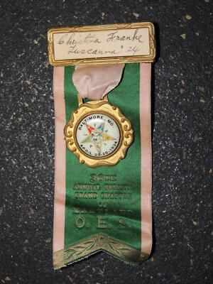  1934 Order of the Eastern Star Baltimore Annual Session Pin O.E.S. 2