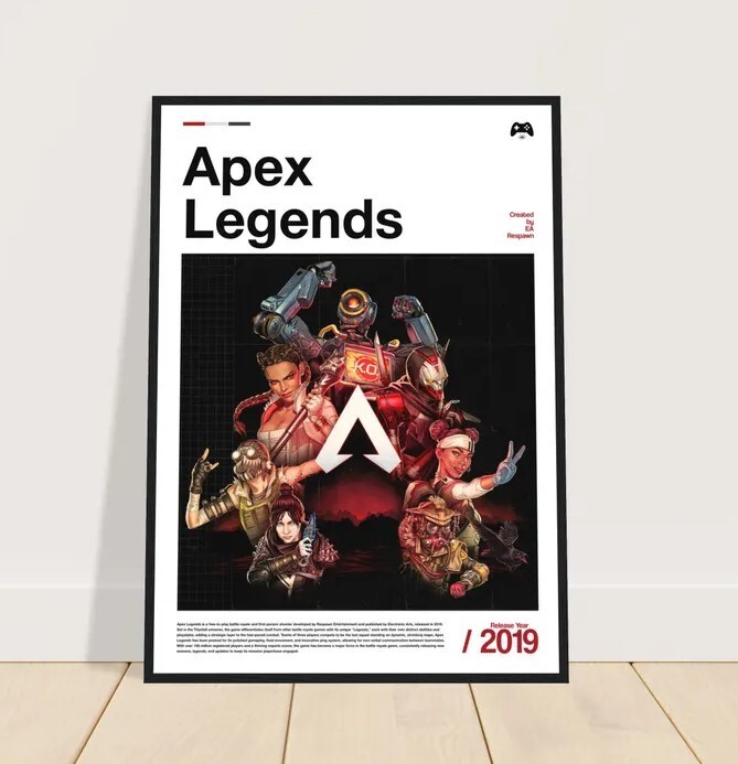 Apex Legends Gaming Poster, Apex Legends Art