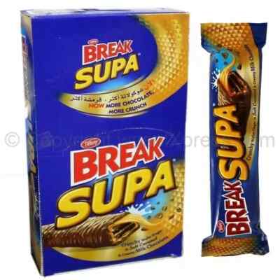 Tiffany Break Supa Crunchy Wafer Chocolate Fingers Pack 24 Stück Süßigkeiten ...