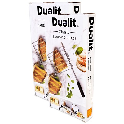2 X ORIGINAL VERPACKT DUALIT 00499 KLASSISCH VARIO NEWGEN SANDWICH TOASTER DRAHTKÄFIGE