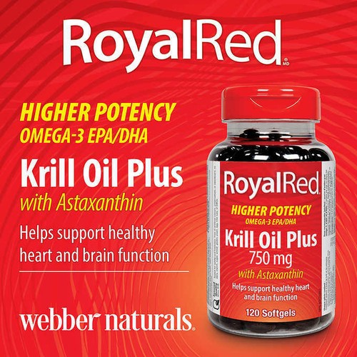 Kirkland Signature 750 mg Royal Red Krill Oil Plus with Astaxanthin