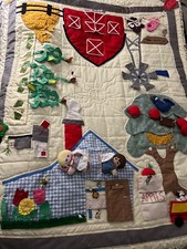 Quilt Wall Hanging, Nursery, Childs bedroom, farm animals, farm scenery 