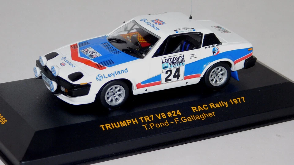TRIUMPH TR7 V8 #24 POND / GALLAGHER RAC RALLY 1977 IXO RAC056 1/43 - Image 2 of 4