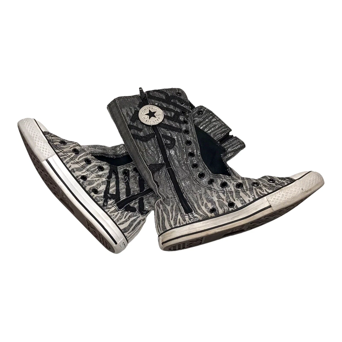 Converse silver sequin best sale sneakers