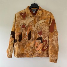 Indigo Moon Stunning Embellished Abstract Sequin Lined Jacket (1xl)