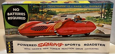 Hawk 1:32 Powered Sebring Sports Roadster Vintage (1964) 638-60, Opened Complete