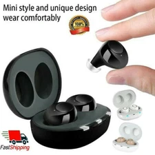 Rechargeable Hearing Aid In-Ear Enhancer Sound Voice Amplifier  One Pair 3 color