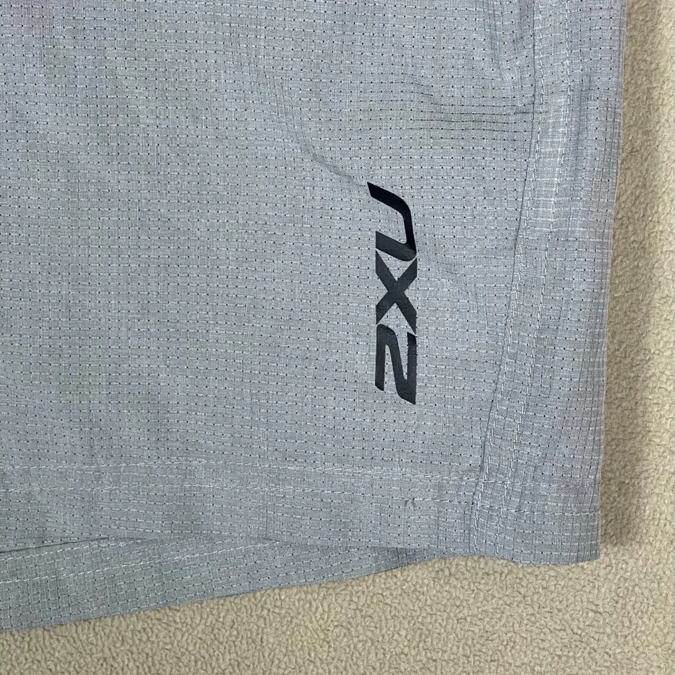 Pantalones Cortos de Correr 2XU Performance Para Mujer S Cintura Elástica Cordón Bolsillos Gris Foto 2 de 4