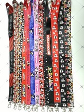 lot Cartoon mickey Minnie Neck Straps Key Chains Lanyard ID Holder