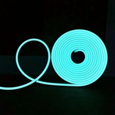 12V Waterproof LED Neon Rope Strip Light Flexible Silicone AD Sign Outdoor Decor