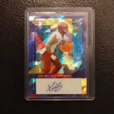 #2/7 Xavier Hutchinson Rookie Auto Purple Ice 2022 Leaf Vivid Iowa St Texans