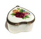 France French LaGloriette Limoges Trinket Ring Box Heart Peint Main Limoge — photo 10
