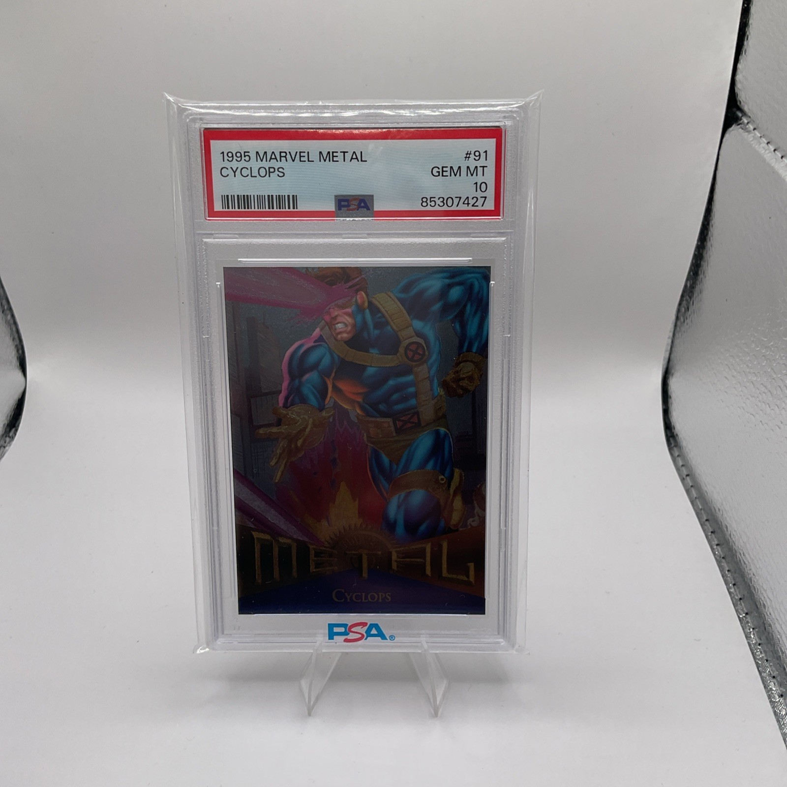 1995 Marvel Metal Cyclops #91 PSA 10 GEM MT Pop 53