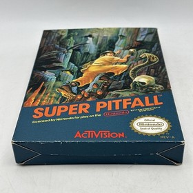 Super Pitfall NES Nintendo In Box + Dust Cover & Foam No Manual - CLEAN TESTED