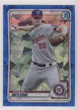 2020 Bowman Chrome Draft Sapphire Edition Jackson Rutledge #BD-177 n1u