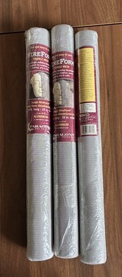 3 Rolls Amaco Aluminum Sculpting Sparkle Wire Mesh 1/4'' 10  X 20  New