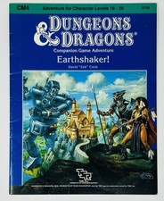 Earthshaker Adventure CM4 Module 1985 Dungeons  Dragons TSR RPG 9128