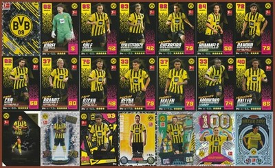 Borussia Dortmund Team Set   2022-23 Topps Match Attax Bundesliga   21 Cards BVB