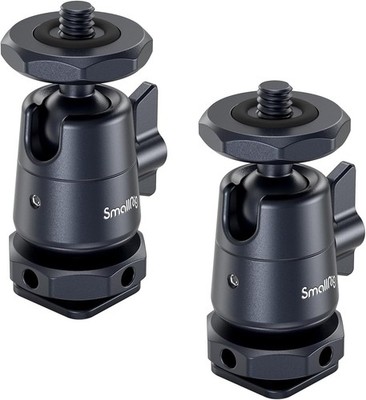 SMALLRIG Mini Ball Head (2er-Pack) mit 1/4''-Schraube und Abnehmbarer