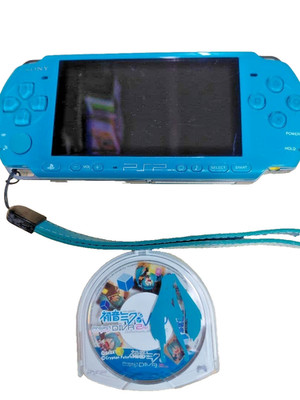 PSP Hatsune Miku Project Diva 3000 XZG Console only Turquoise Green From Japan