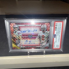 WILL HOWARD & EMEKA EGBUKA 2024 Bowman Best U Dual Autographs Card /10 RED Auto