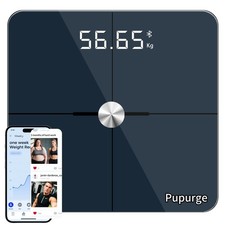 Digital Bathroom Scale, Accurate to 0.1lb/0.05kg Auto-calibrated, 25 Essentia...