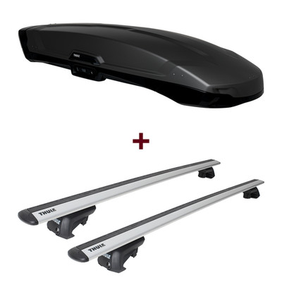 Dachbox Thule Vector L + Dachträger Thule für Mitsubishi Space Wagon N5 neu top