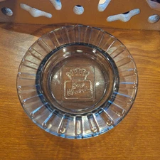 Best Western Motel Ashtray Vintage Smoky Gray Glass Hotel Travel 