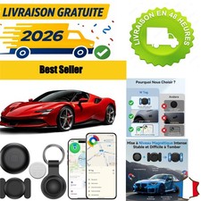 Traceur GPS Voiture sans Abonnement Bluetooth iOS Android Étanche IP68