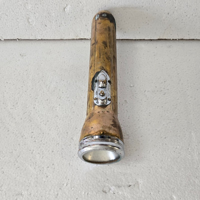 Vintage 1930 RAY-O-VAC Flash Light Made In USA tested - Work PAT.1774722