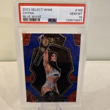2023 Panini Select WWE Premier Level Chyna #188 Blue Wave Prizm /99 POP 1!