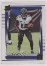 2021 Panini Clearly Donruss Rated Rookie Gold Rashod Bateman #66 0nj5