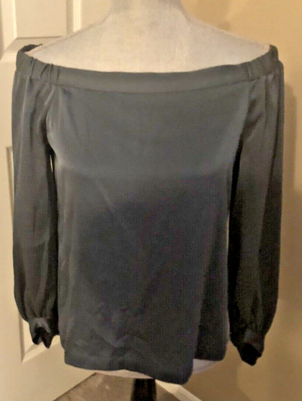 NWOT BCBG Maxazria Blouse Dark Green SZ XXS